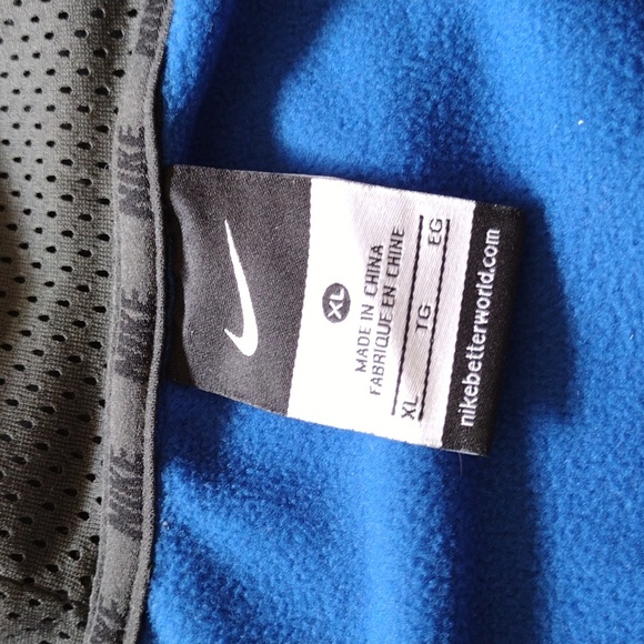 NIKE: Youth XL blue zip-up hoodie - Picture 4 of 8